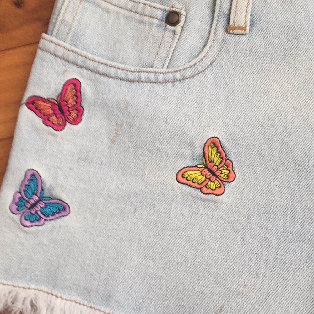 Vintage cut off Jean shorts used - Picture 3 of 5